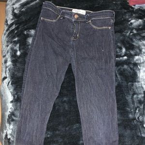 Abercrombie dark wash jeggings.